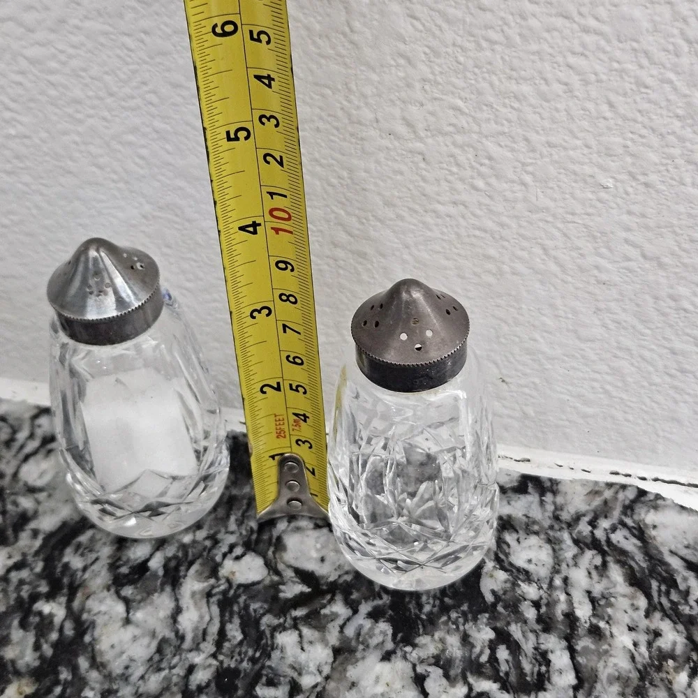 VINTAGE Waterford Crystal LISMORE Salt & Pepper‎ Shaker Set